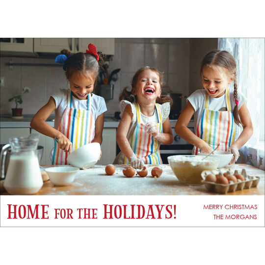 Home for the Holidays Flat Holiday Photo Cards